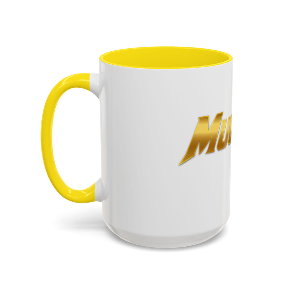 MuckU2 Classic White Mug (gold logo/SKU 100042)