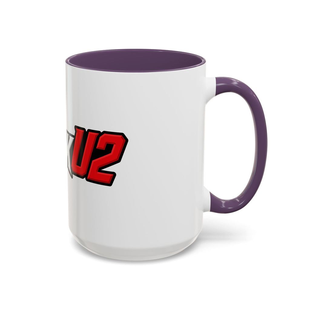 MuckU2 Classic White Mug (white/red logo/SKU 100047)