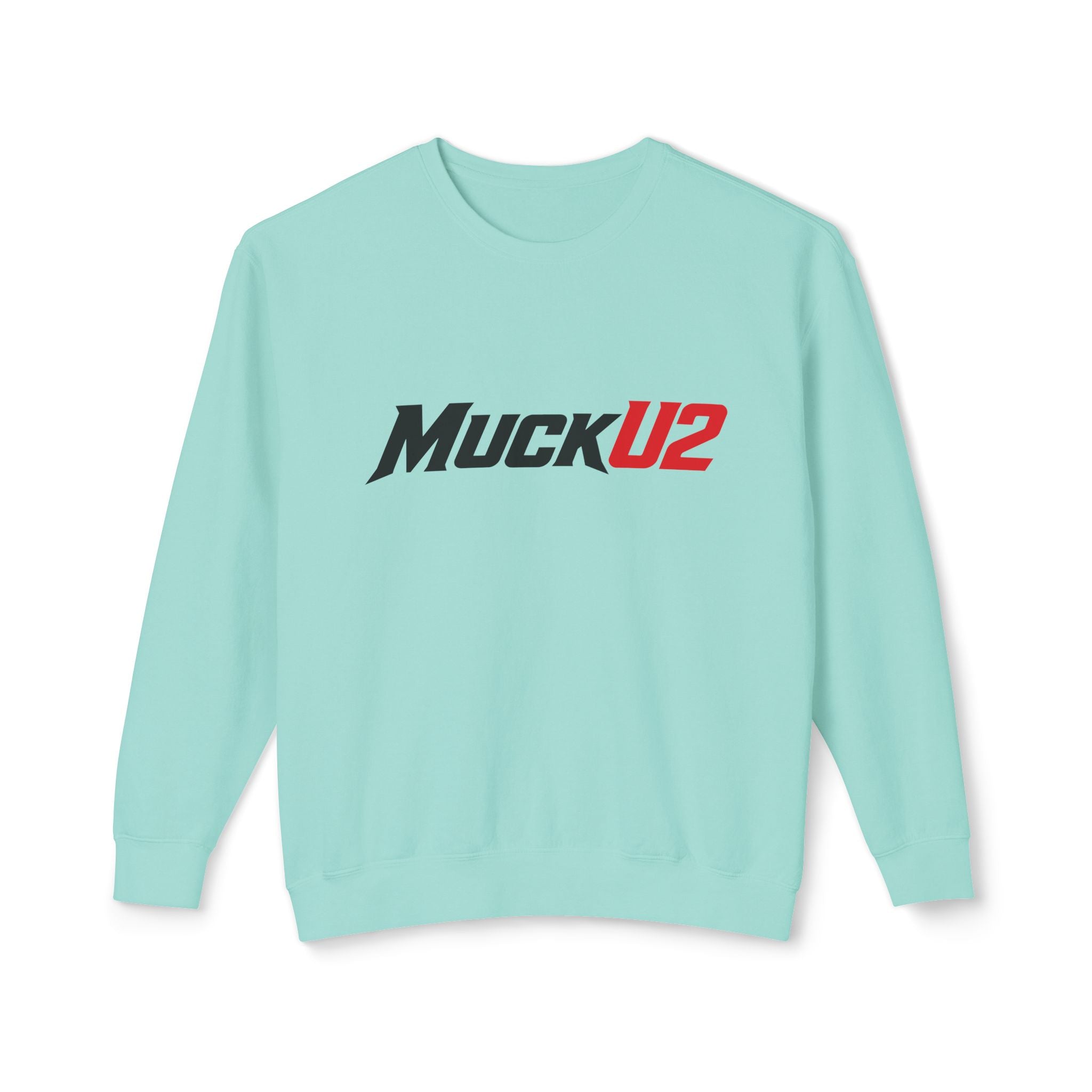 MuckU2 Poker Crewneck Sweatshirt (black/red logo/SKU 100066)