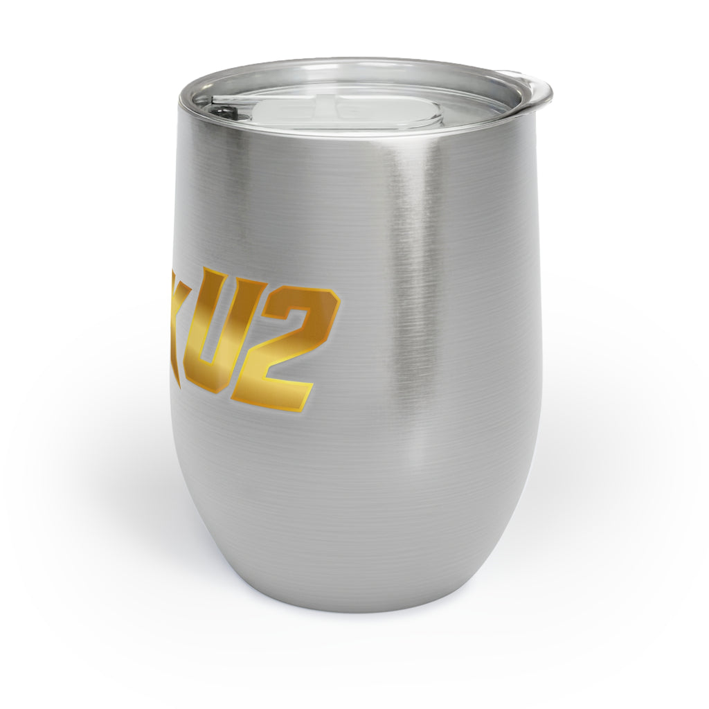 MuckU2 Wine Tumbler (gold logo/SKU 100014)