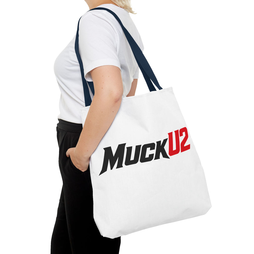 MuckU2 Bubble Canvas Poker Tote Bag (black/red logo SKU 100023)