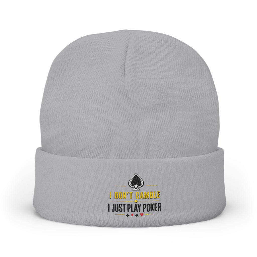 All-in Poker Beanie (black logo) — I Just Play Poker