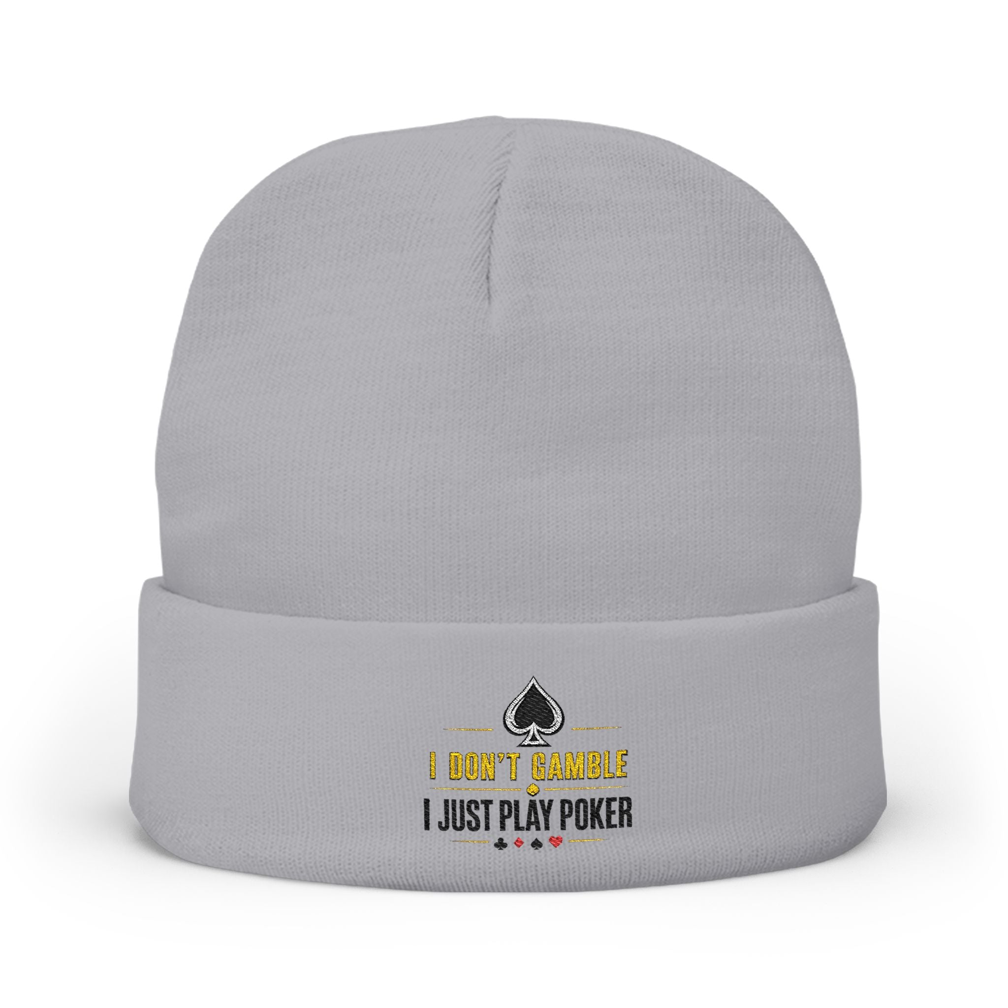 All-in Poker Beanie (black logo) — I Just Play Poker