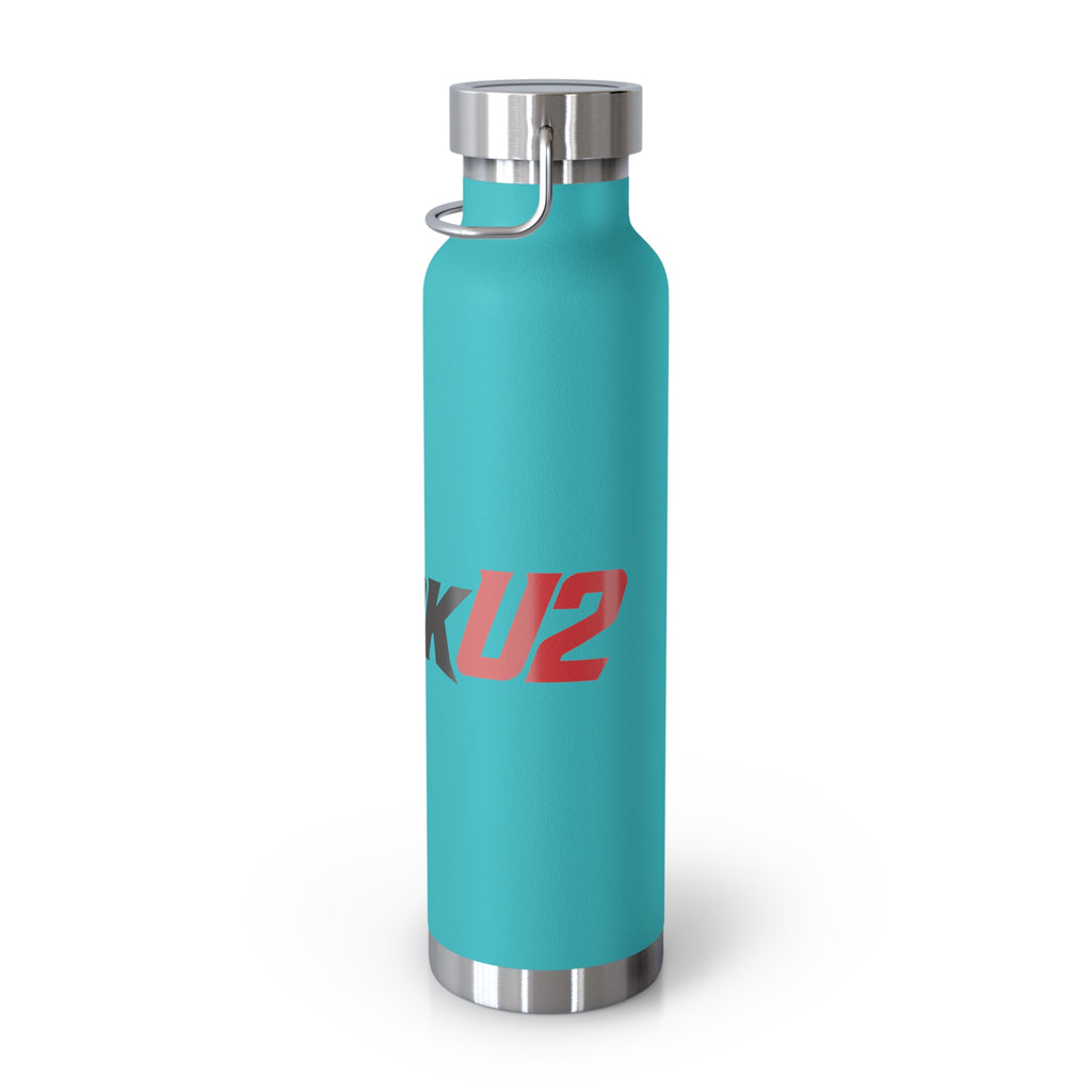 MuckU2 Insulated Water Bottle (blk/red logo SKU 10009)