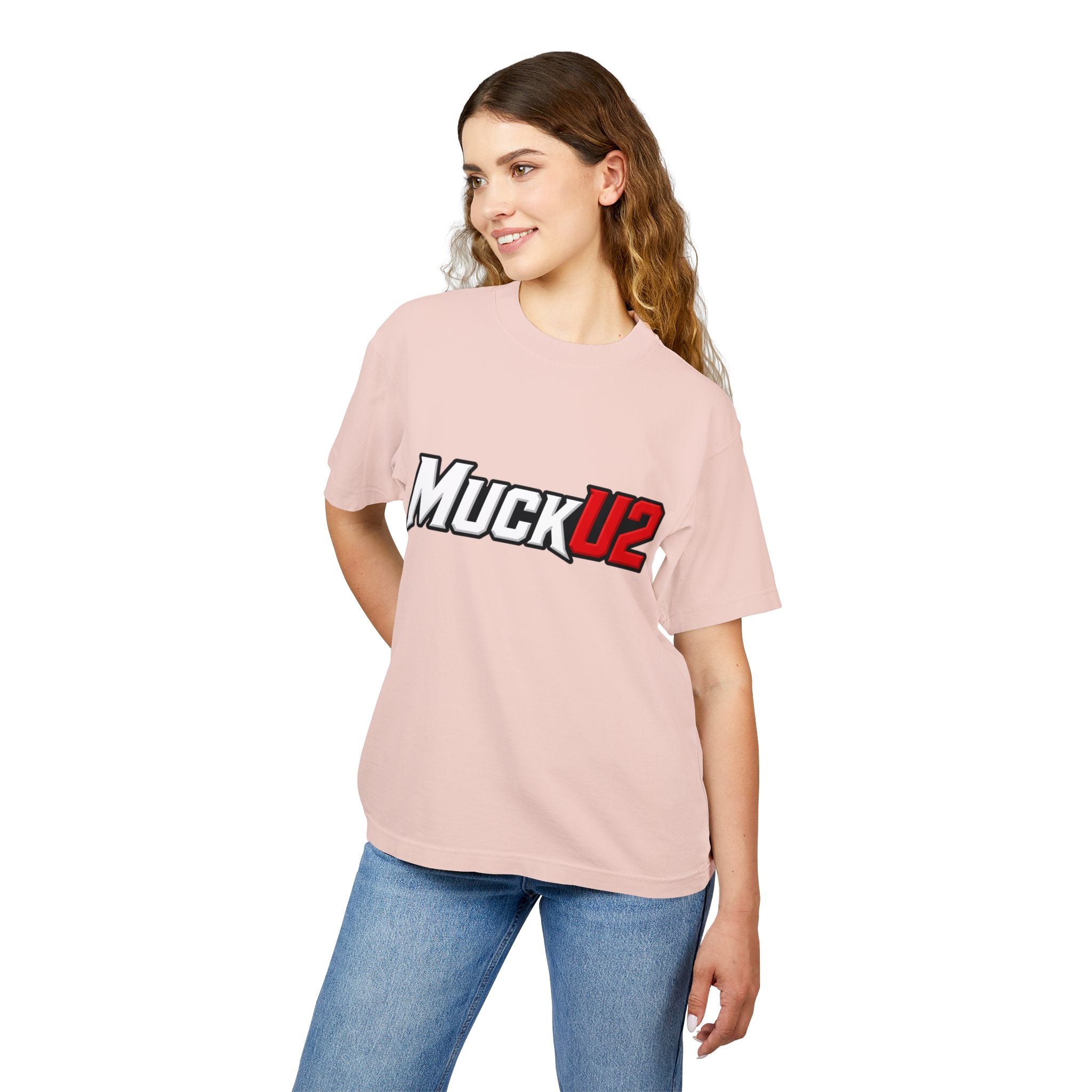 MuckU2 High Quality Poker Tee (white/red logo/SKU 100060)