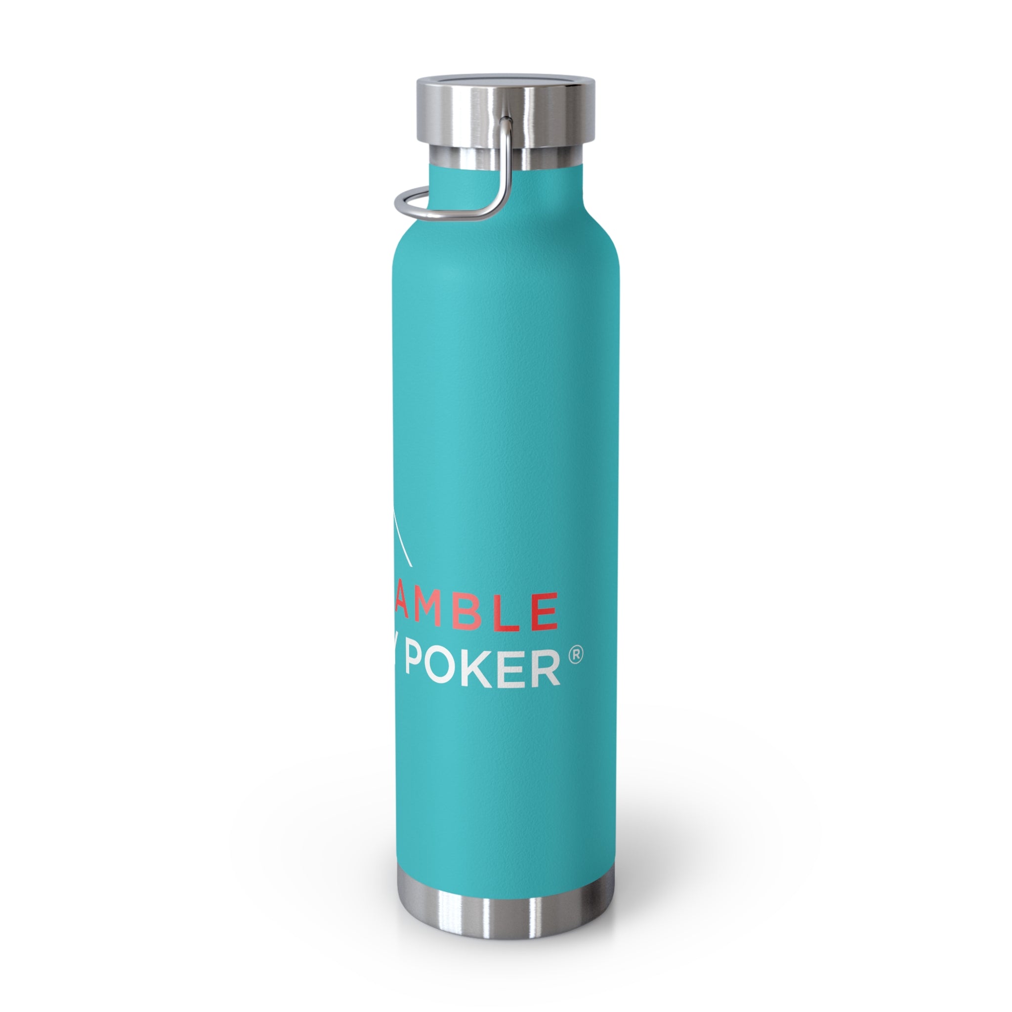 22oz Insulated Water Bottle — "I Don't Game, I Just Play Poker" Stainless Steel Vacuum Bottle