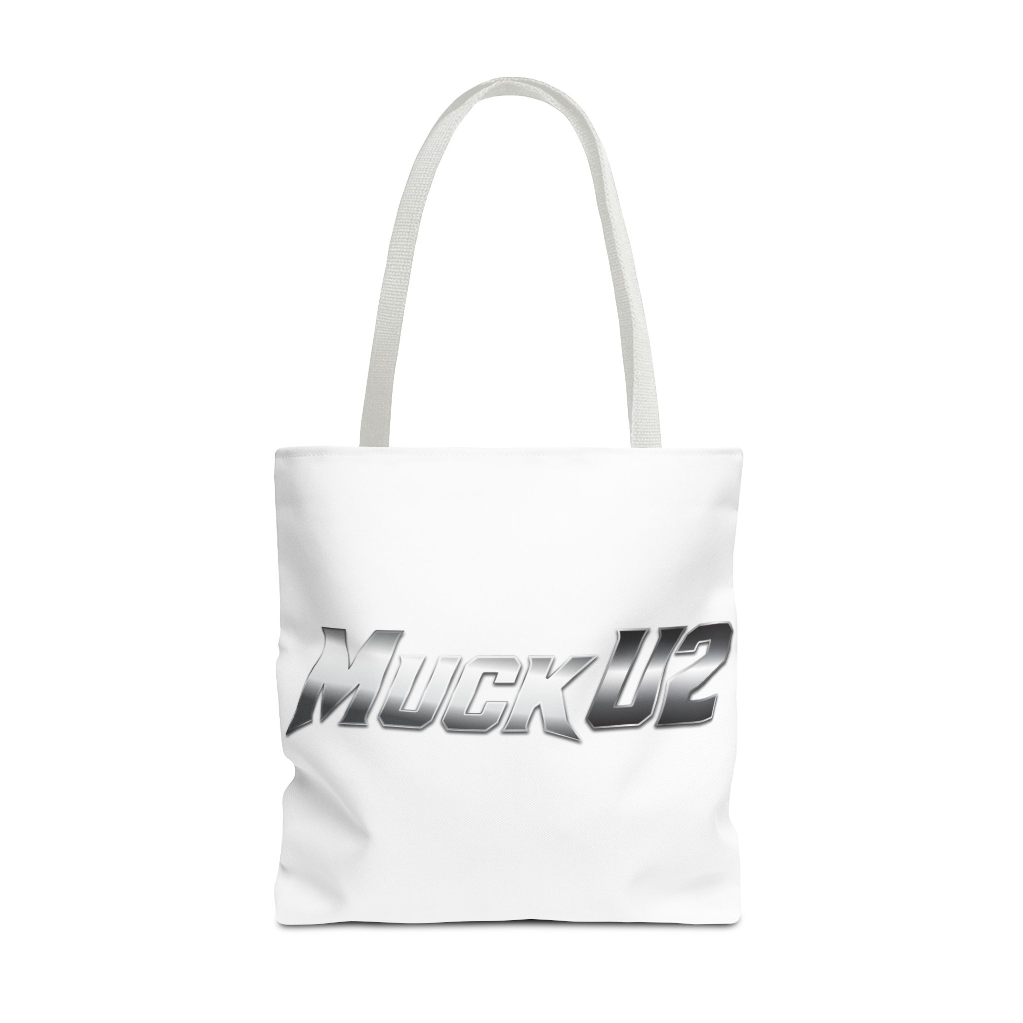 MuckU2 Canvas Tote Bag – Silver Gradient Poker Logo