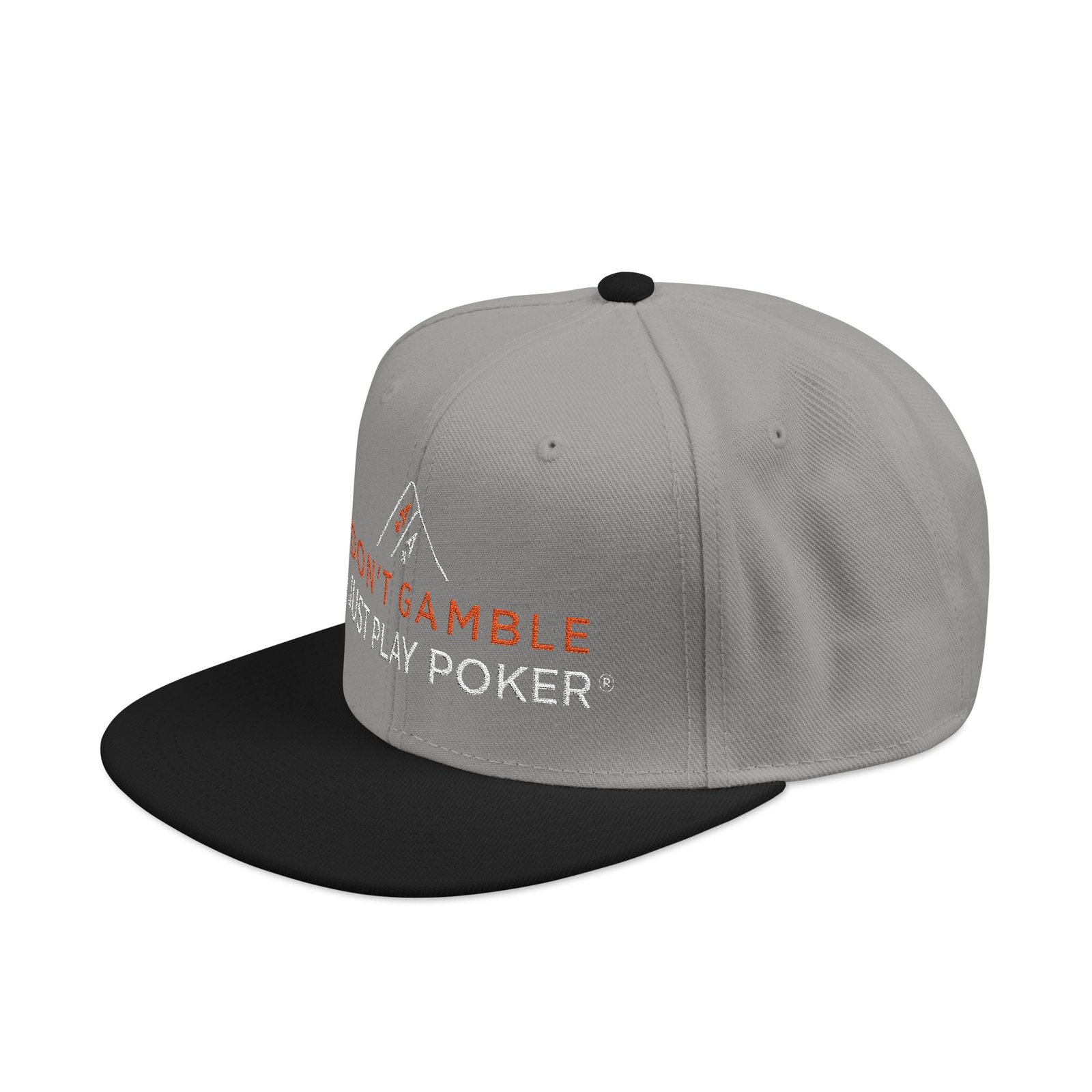 I Don’t Gamble, I Just Play Poker Snapback Poker Cap – Red & White Logo