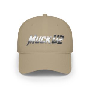 MuckU2 Poker Cap – Silver Logo Baseball Hat