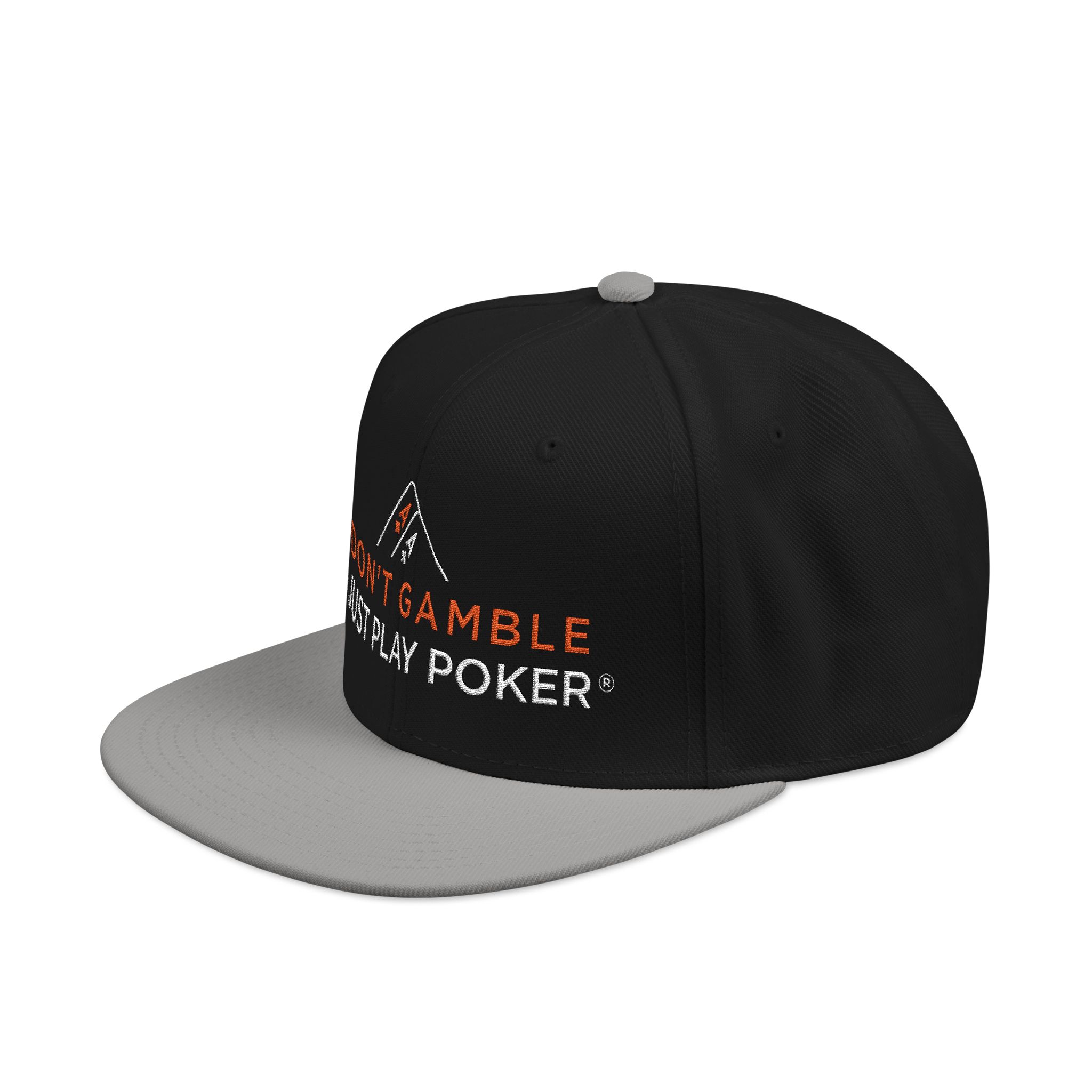 I Don’t Gamble, I Just Play Poker Snapback Poker Cap – Red & White Logo