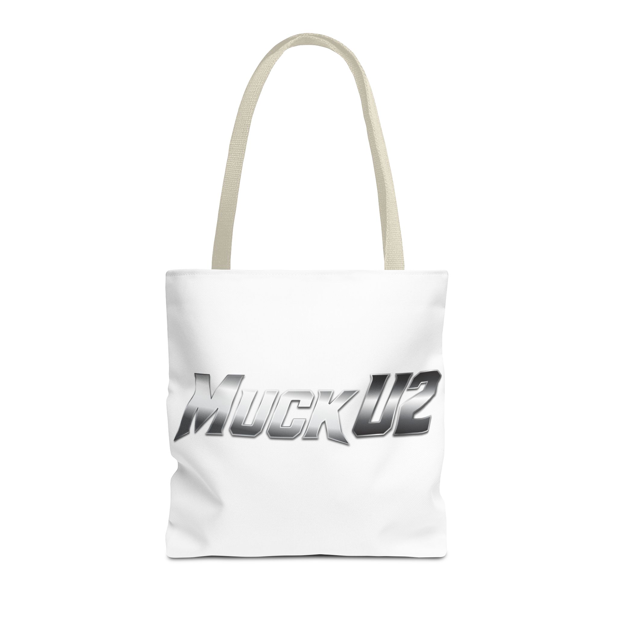 MuckU2 Canvas Tote Bag – Silver Gradient Poker Logo