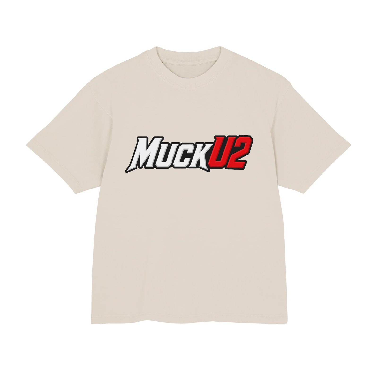 MuckU2 T-Shirt – White & Red Logo Poker Tee