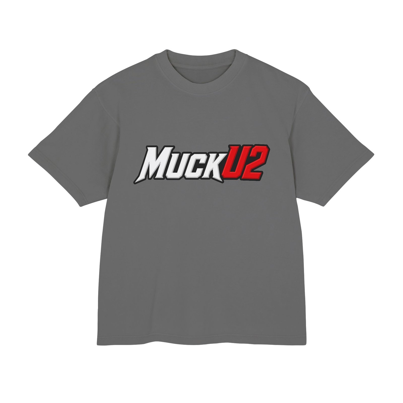 MuckU2 T-Shirt – White & Red Logo Poker Tee