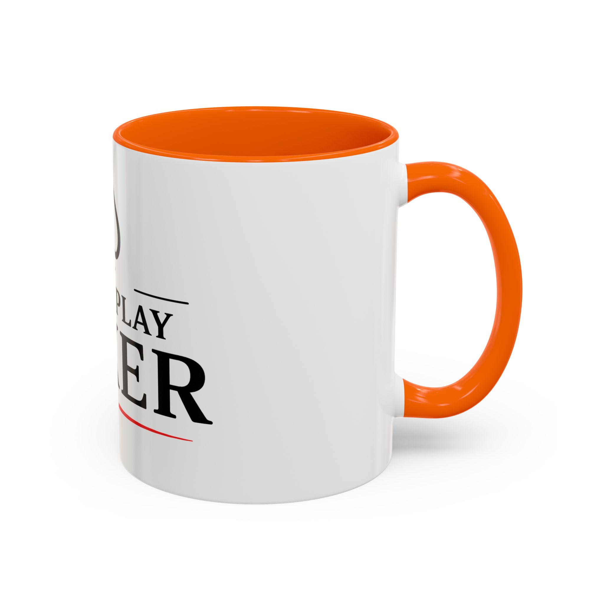 I Just Play Poker White Mug – Black & Red Logo