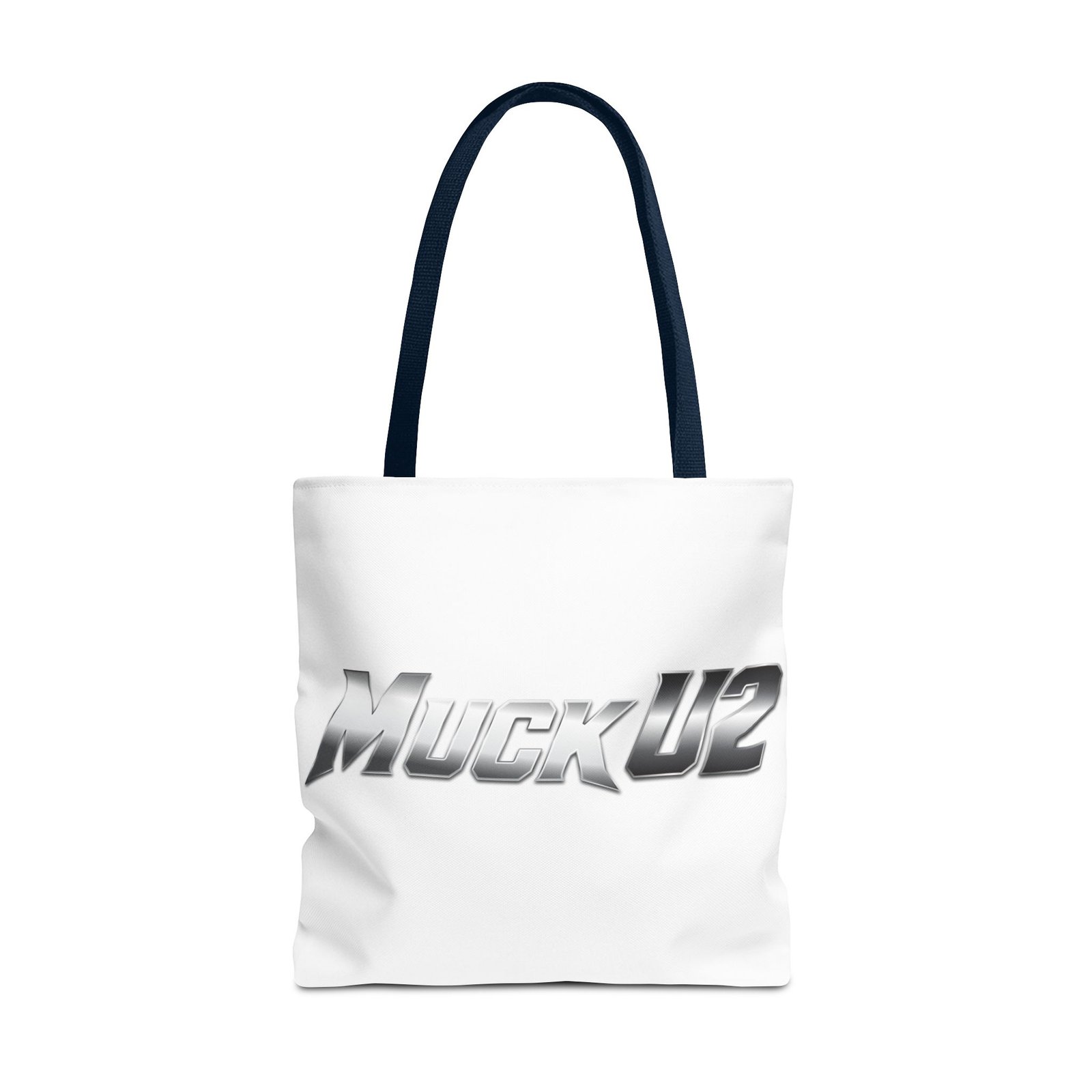 MuckU2 Canvas Tote Bag – Silver Gradient Poker Logo