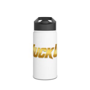 MuckU2 Stainless Steel Water Bottle – Gold Poker Logo