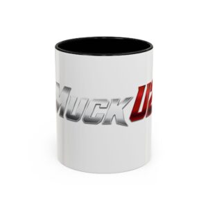 MuckU2 Mug – Silver & Red Logo Poker Coffee Mug